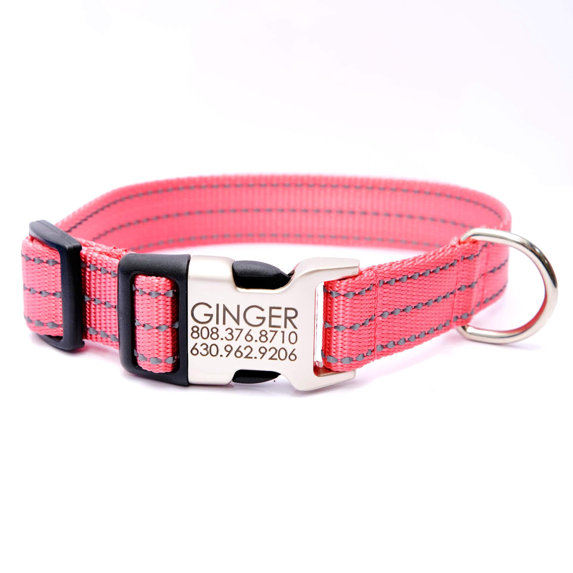 Multiple Colour Velvet Personalise Dog Collar Leash Set With 
