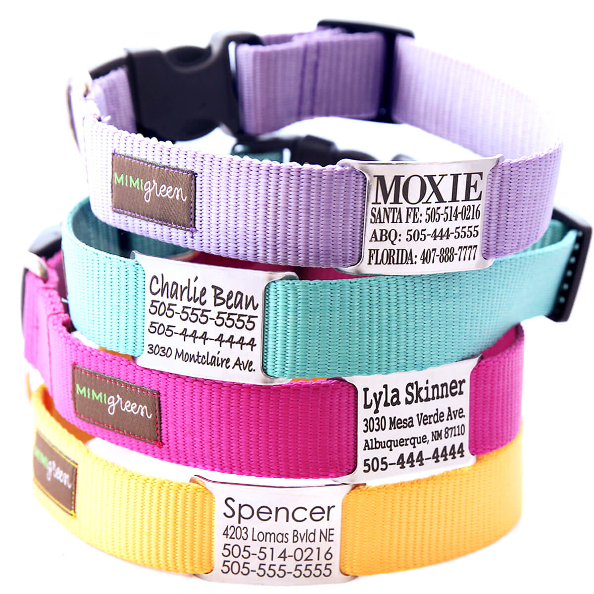 Personalized Dog Collars with Metal Buckle - Custom Pet Name Tags for Small  Medium Large Boys and Girls Breeds