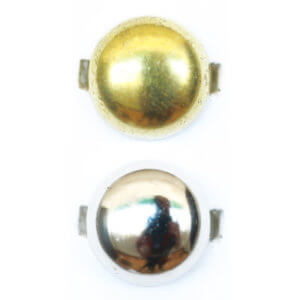 Silver or Brass Dome Stud - Will Match Hardware Choice Above