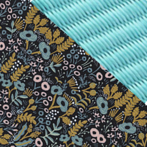 Black Fabric, Teal Webbing