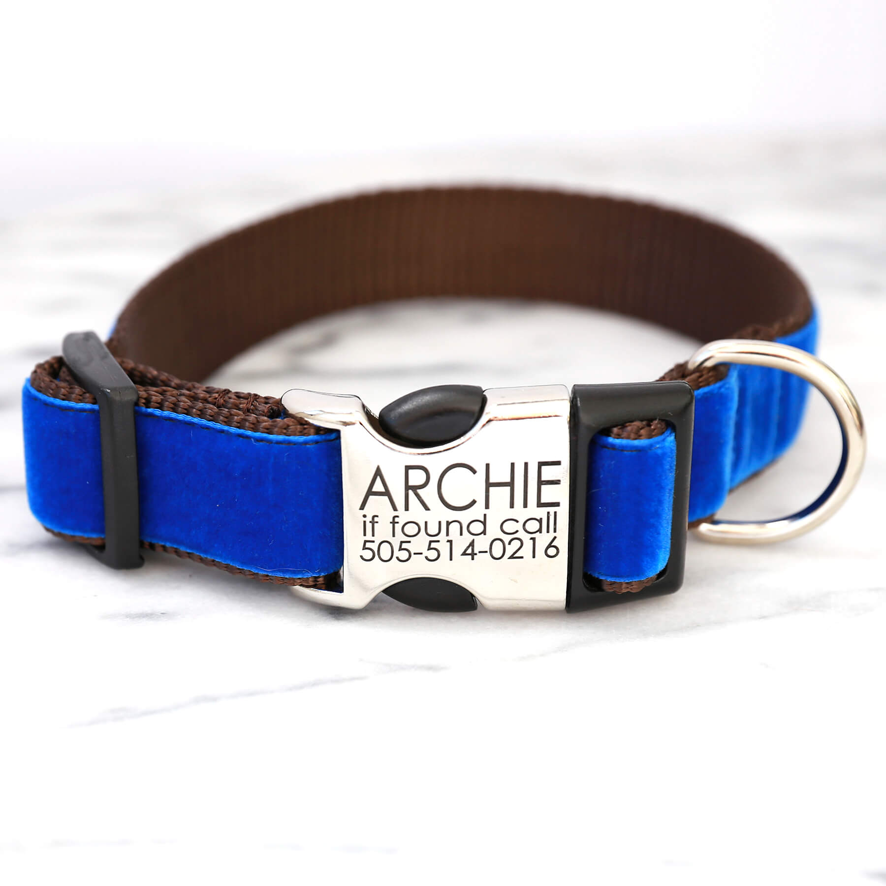 ROYAL BLUE Designer Dog Collar by ™ in British Dog Collar  Collection, Designer Dog Accessories