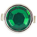 "Emerald" Faceted Gem - Dark Green