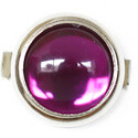 "Amethyst" Dome Gem - Dark Purple