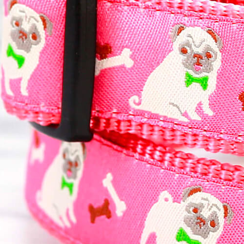 Fawn Pug (Pink Ribbon)