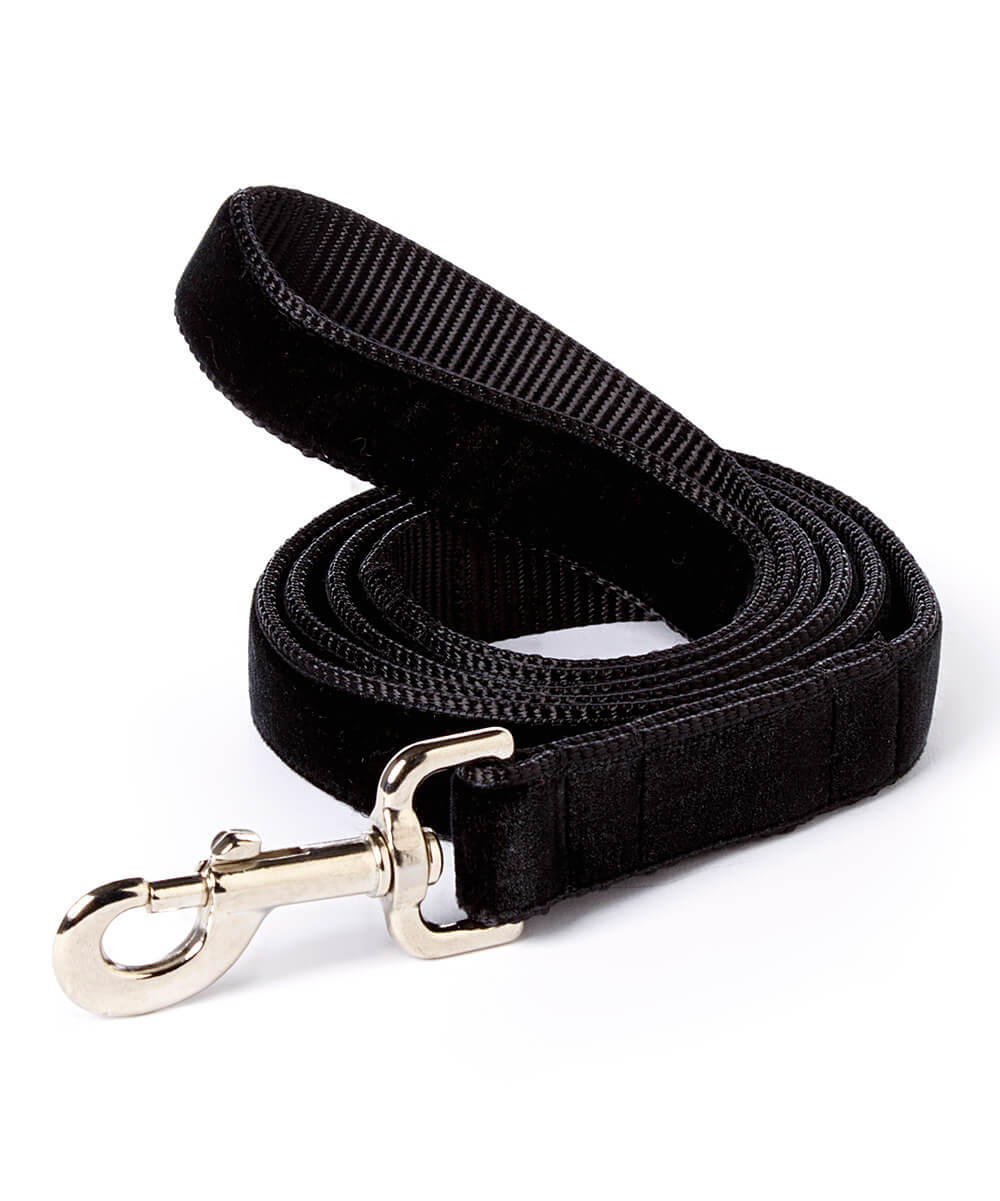 black velvet dog leash