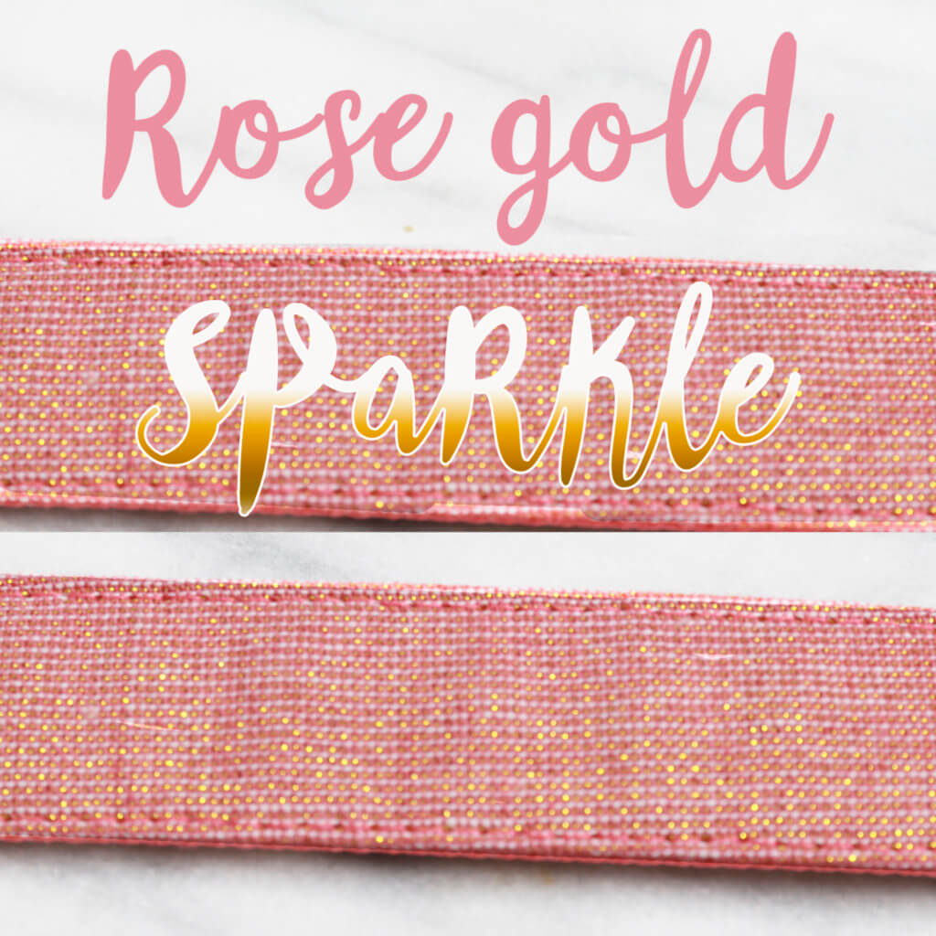 Our Rosa in Rose Gold, Pink Dog Collar