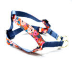 STEP IN Cotton Voile Dog Harness with Optional Engraved Buckle