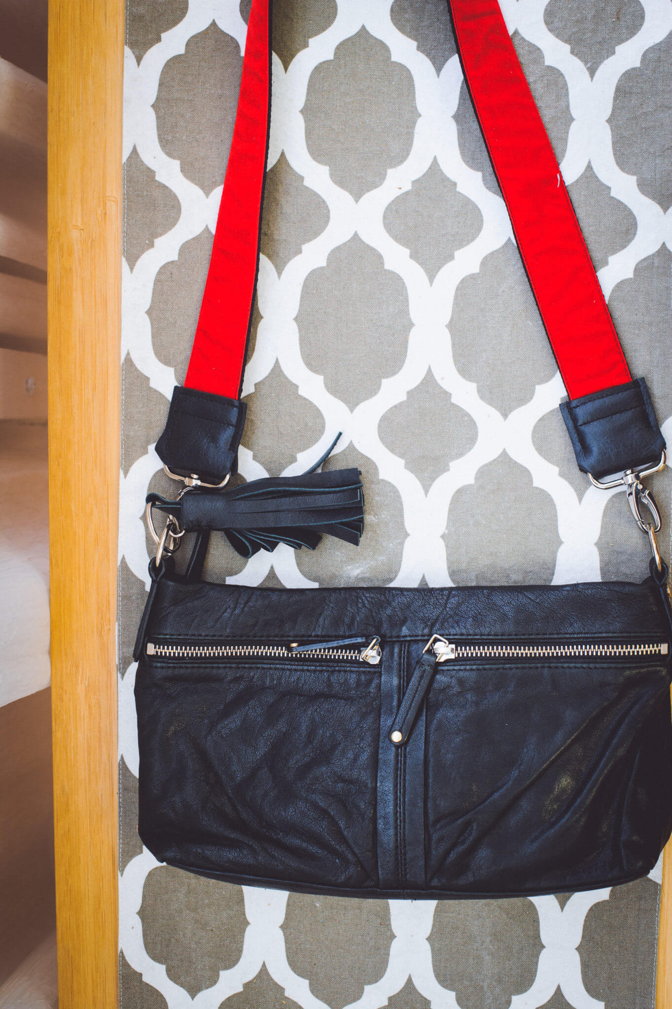 Monogrammed Sling Bag Nylon Crossbody Bag Personalized Belt 