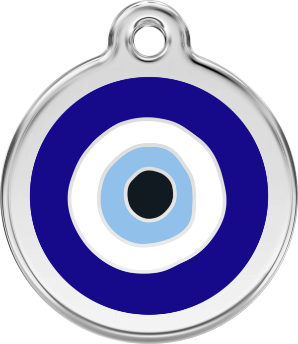 Red Dingo Evil Eye Protection Dog Tag