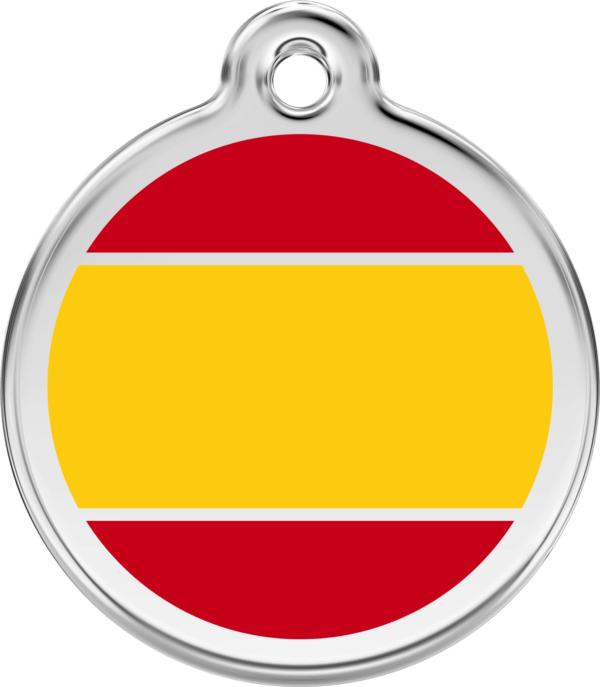 Red Dingo Spanish Flag Dog Tag