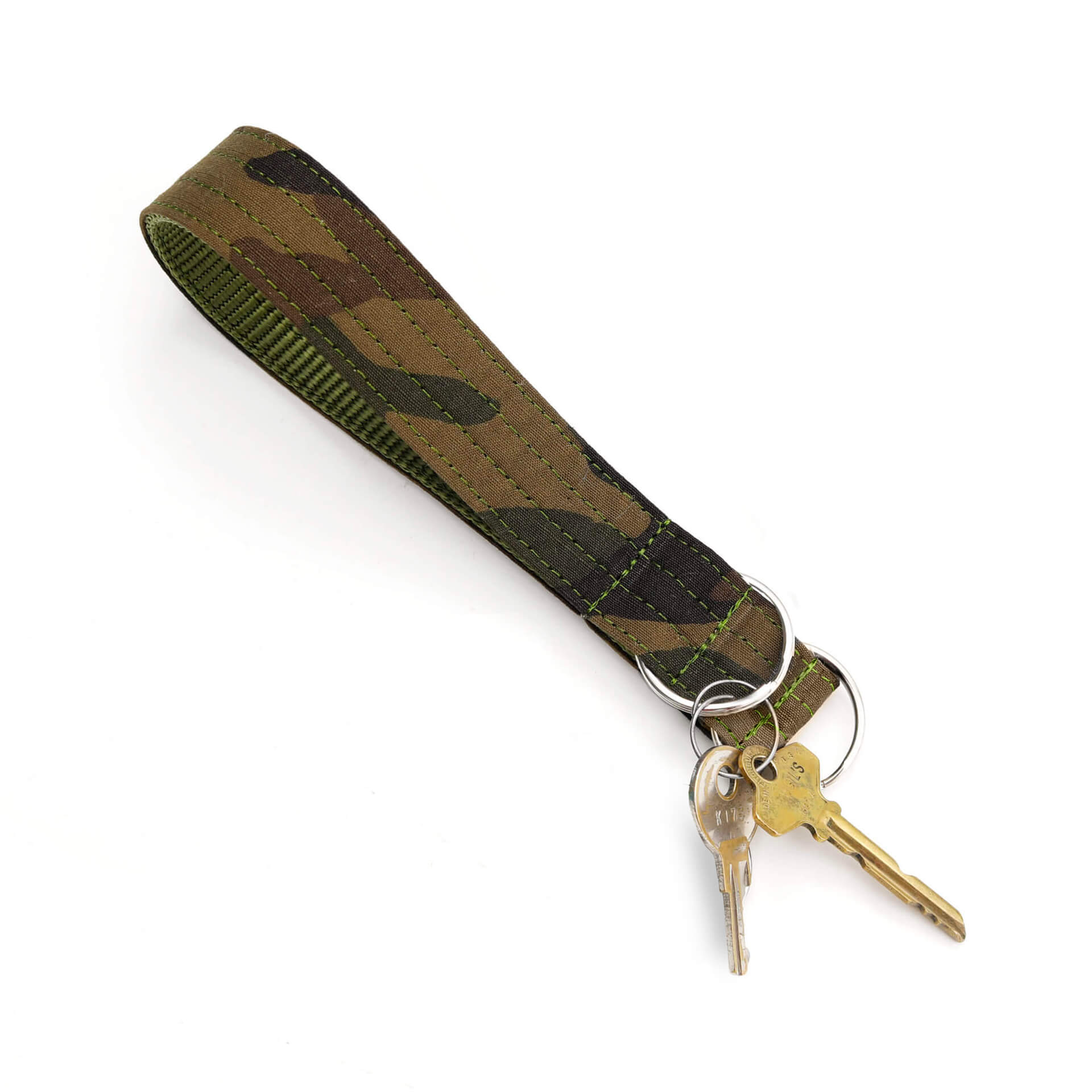 Green Camo Key Chain Fob