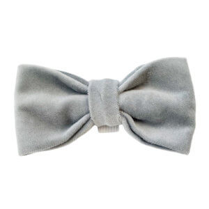 Velveteen Bow Tie - Shale Grey