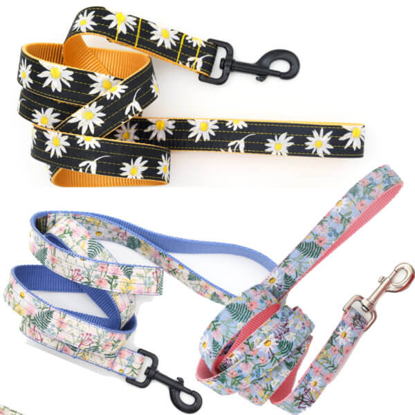 Daisy Dog Leash - 3 Voile Styles