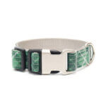 Green Tartan Plaid Dog Collar