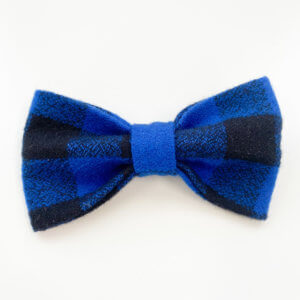 Blue Buffalo Plaid Bow Tie