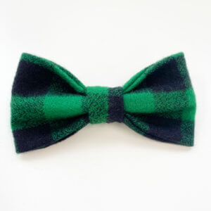 Green Buffalo Plaid Bow Tie