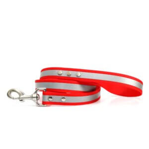 Mimi Green Dog Leash - Lightweight Reflective Waterproof Biothane