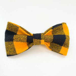 Yellow Buffalo Plaid Bow Tie