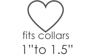 1 Heart - Fits Collars 1"to 1.5"