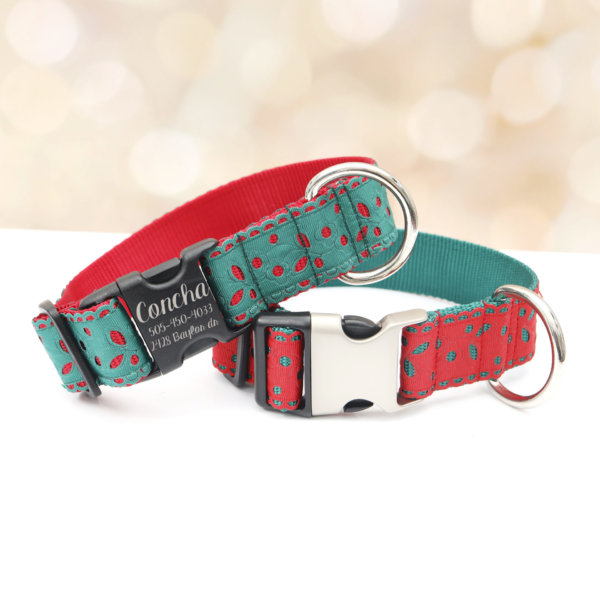 large dog christmas collar eve 1.5" wide