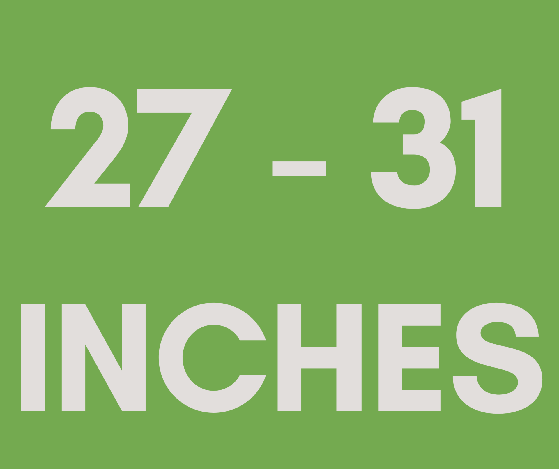 27-31 inch circumference