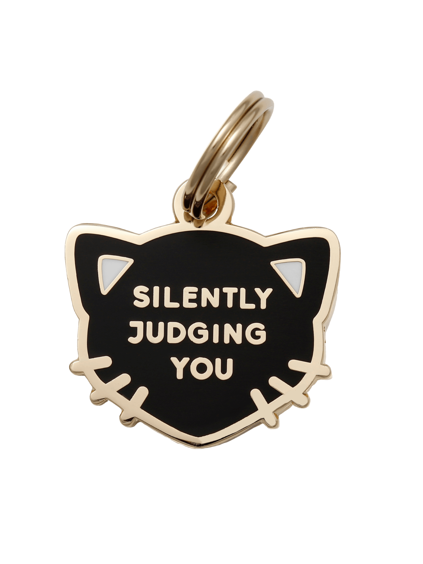 As Seen On Image Pet ID Tag Silently Judging You Black