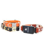 Fi Compatible Leather Dog Collar for Small Dogs - 5/8" Width with Side Release Buckle