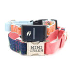 Fi Compatible Flannel Martingale Dog Collars with Quick Release Buckle