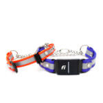 Fi Compatible Martingale - Reflective Biothane Dog Collar with Tabs