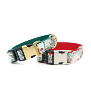 winter berry laminate buckle collars