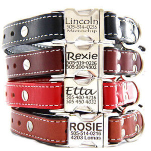 Personalized Engraved Leather Dog Collar - Shop Clearance